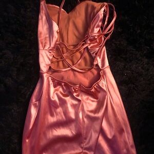 Pink/champagne prom dress